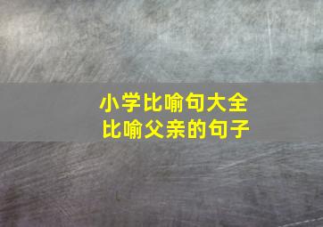 小学比喻句大全 比喻父亲的句子